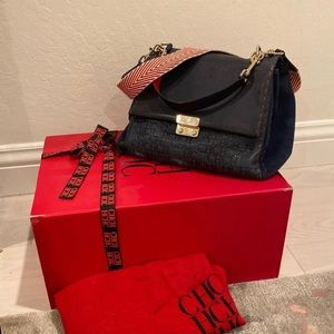 Authentic Carolina Herrera Jumbo Navy